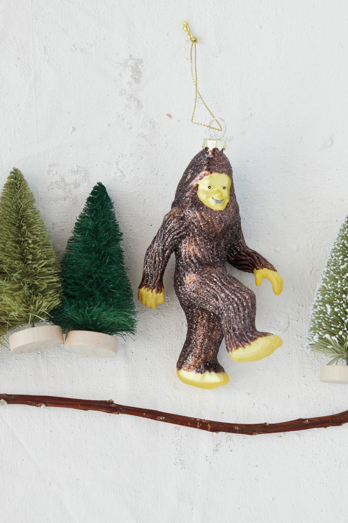Creative-Co-op-Bigfoot-Glass-Ornament