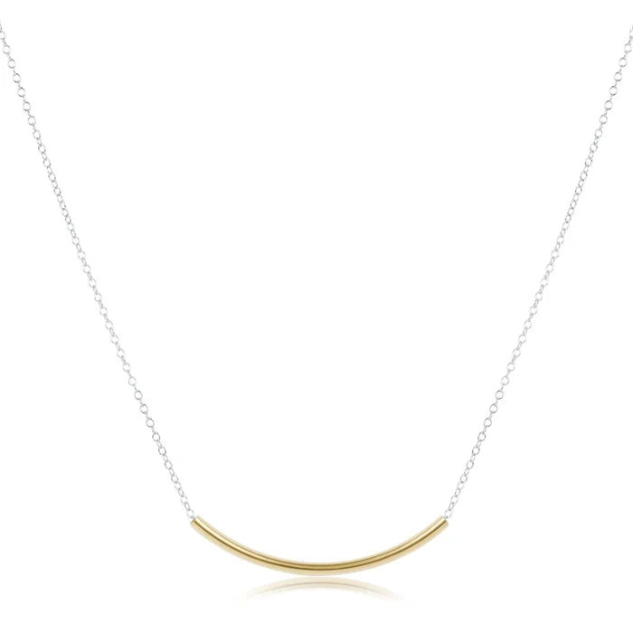 Bliss Bar Mixed Metal Necklace