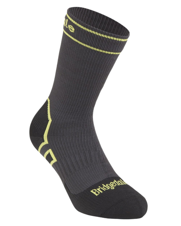 Dark Grey Coloured Bridgedale StormSock Lightweight Boot Socks on White Background
#colour_dark-grey