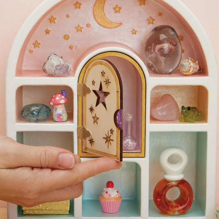 Bright Stripes: WishCraft Paint a Curio Shelf