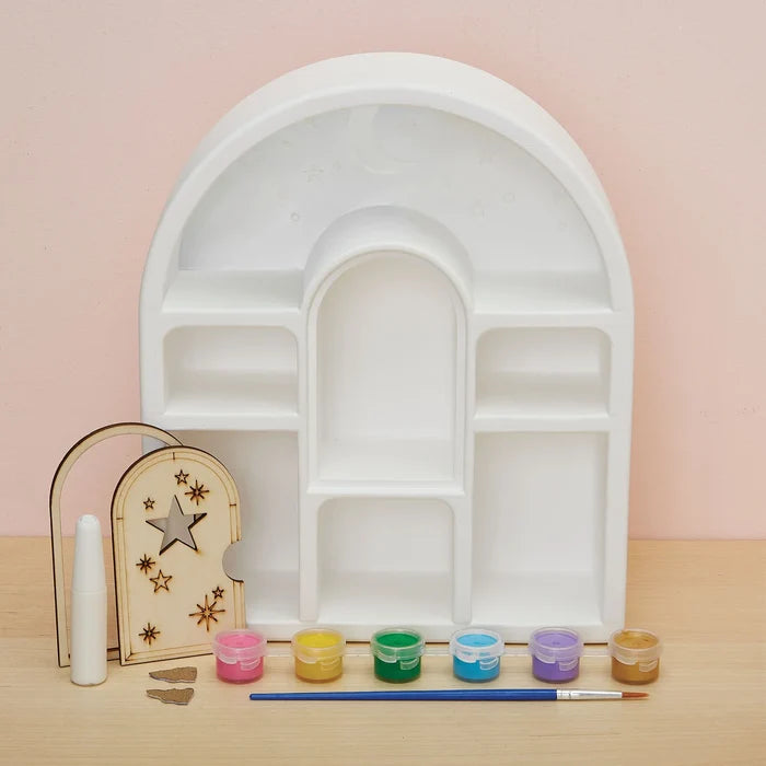 Bright Stripes: WishCraft Paint a Curio Shelf