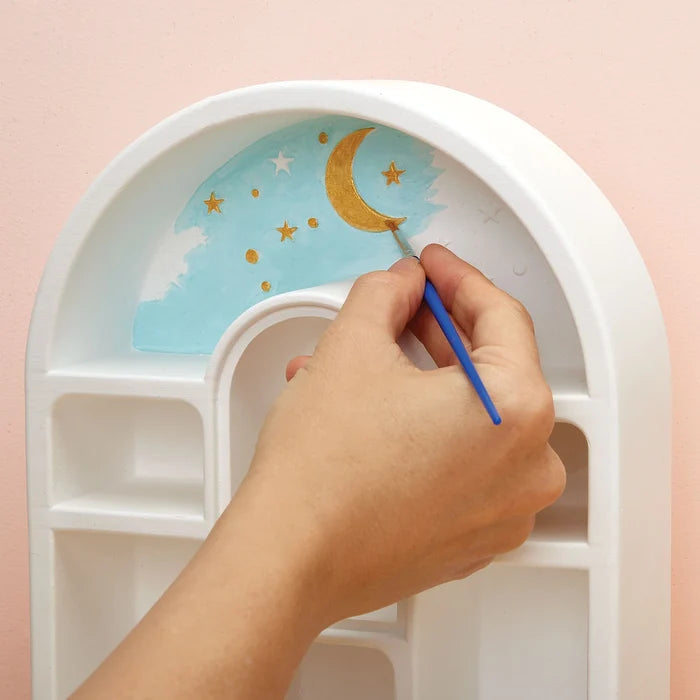Bright Stripes: WishCraft Paint a Curio Shelf