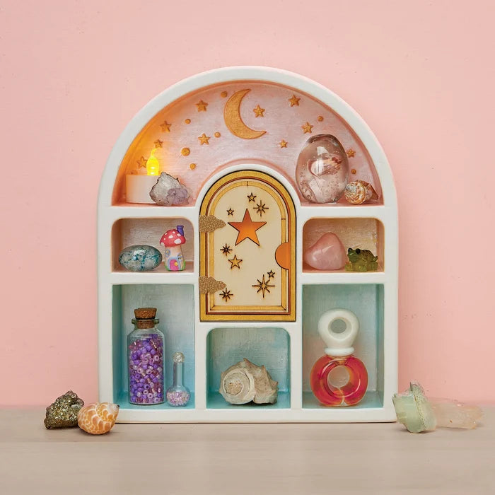 Bright Stripes: WishCraft Paint a Curio Shelf