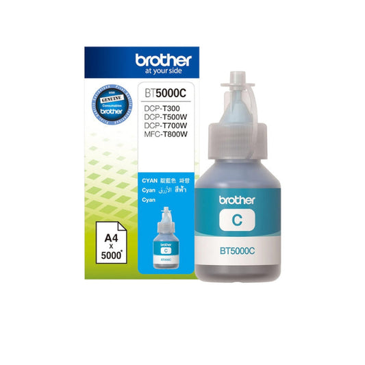 Brother 5000C Cyan High Yield Original Ink - BT-5000C