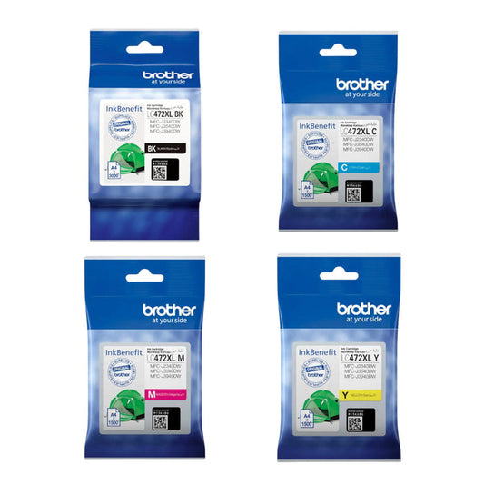 Brother LC472XL High Yield CMYK Original Ink Multipack - LC-472XL