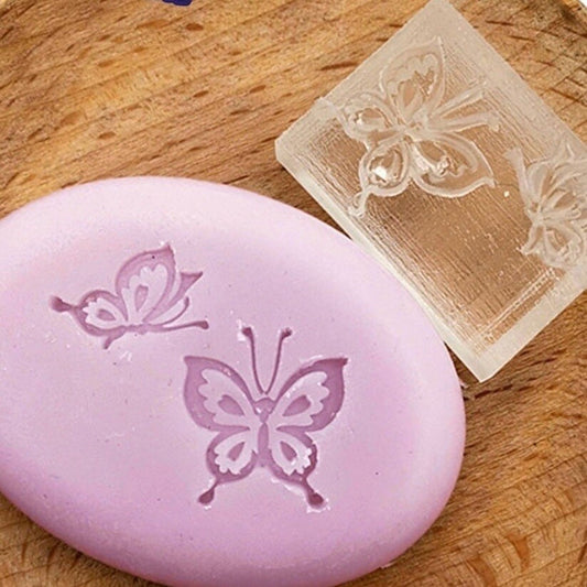 Butterfly Soap acrylic Stamp - ختم الصابون الأكريليكي على شكل فراشة