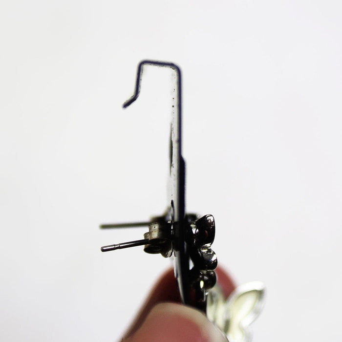 Plain Black Hanging Earring Card-Nile Corp
