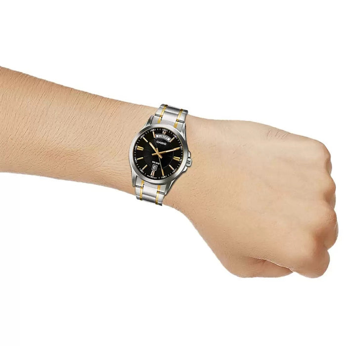 Casio Enticer Silver Analog Stainless Steel Band, MTP-1381HG-1AVIF-A1769