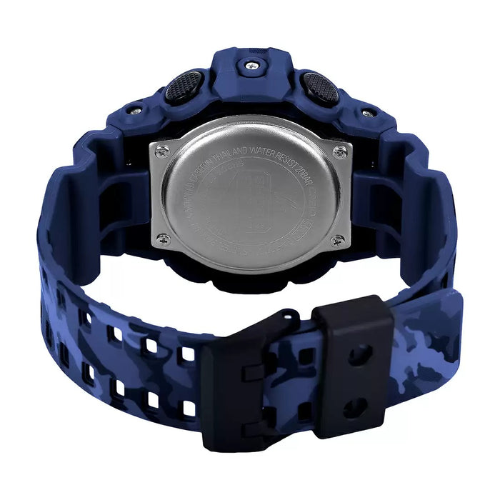 Casio G-Shock Blue Analog-Digital 1/100-second stopwatch, GA-700CM-2ADR-G823