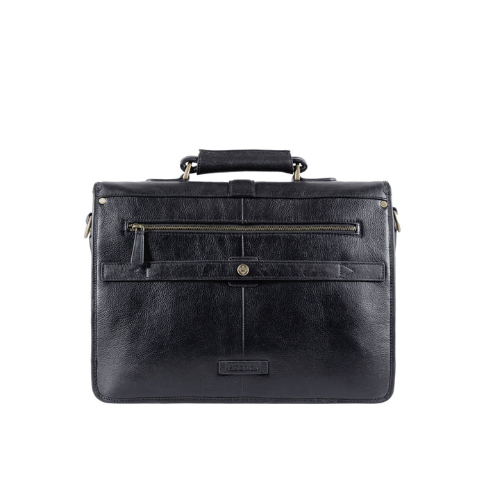 Castello Black Leather  Briefcase