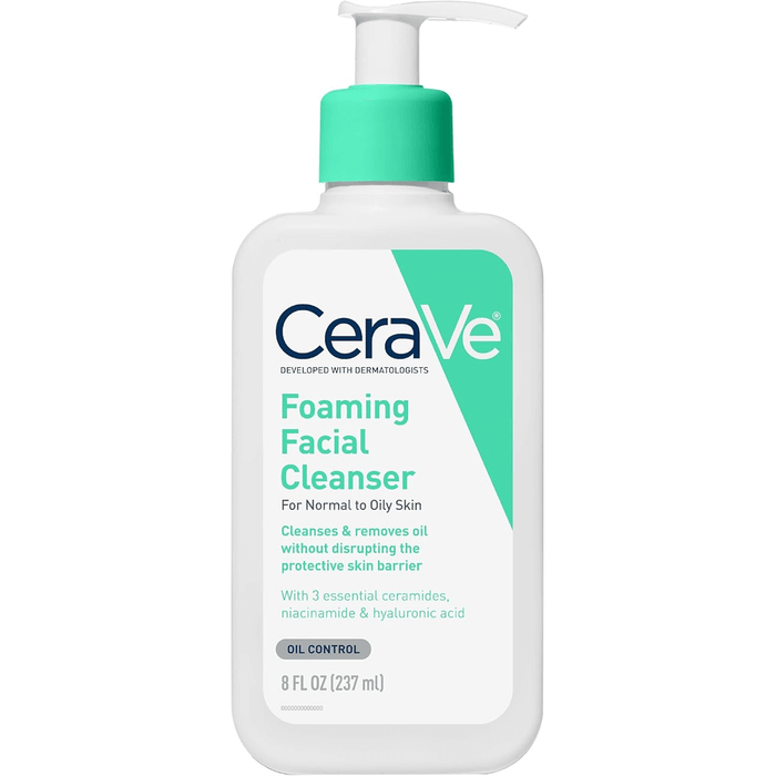 CeraVe Foaming Facial Cleanser for Normal to Oily Skin - 8 fl oz, Facial Cleansers