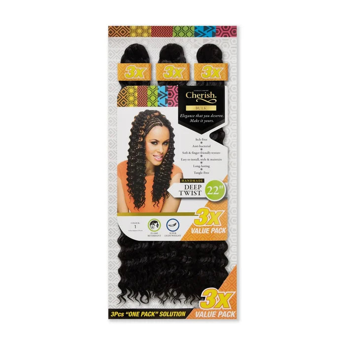 Cherish Deep Twist Bulk 22in 3x Value Pack