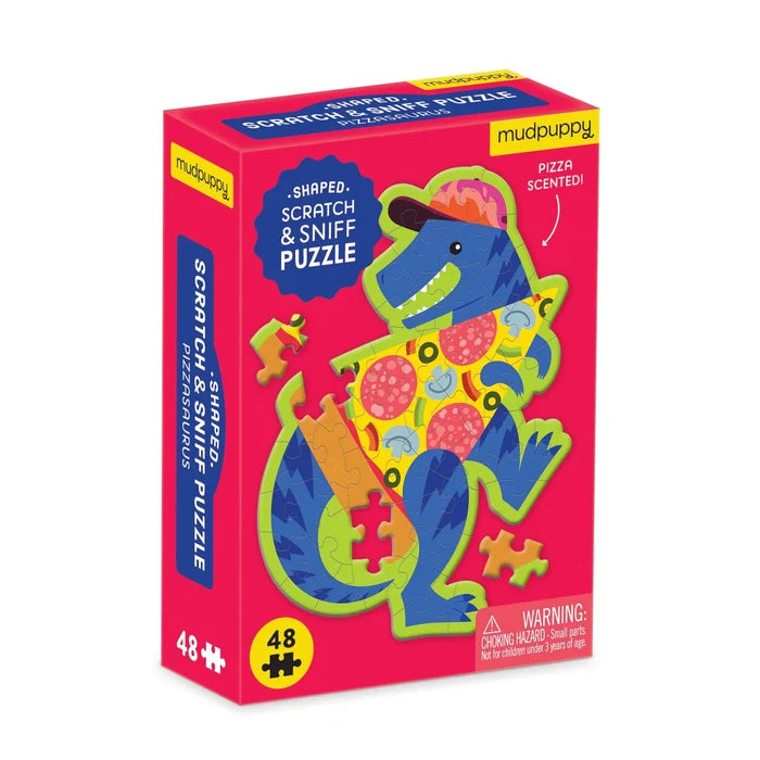 Chronicle: Mini Scratch and Sniff Pizzasaurus 48pc Puzzle