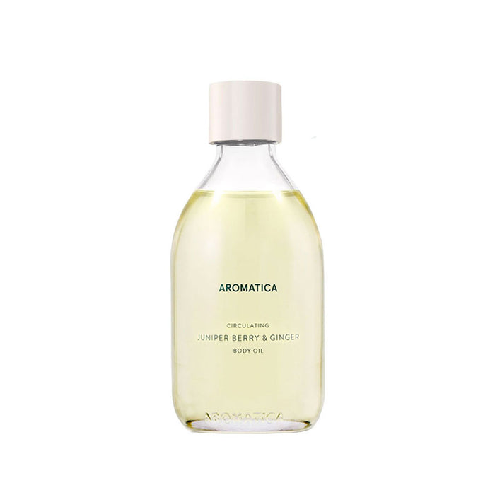 Aromatica Circulating Body Oil Juniper Berry & Ginger Nudie Glow Australia