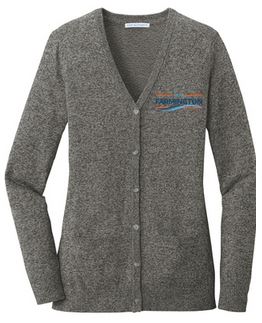 CITY LADIES MARLED CARDIGAN SWEATER