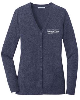 CITY LADIES MARLED CARDIGAN SWEATER