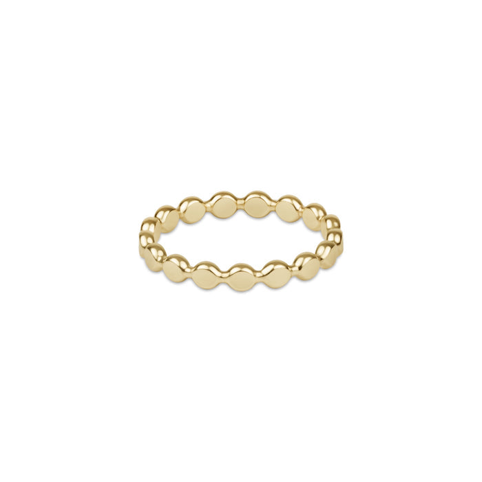 Classic 2.5 mm Beaded Disc Ring