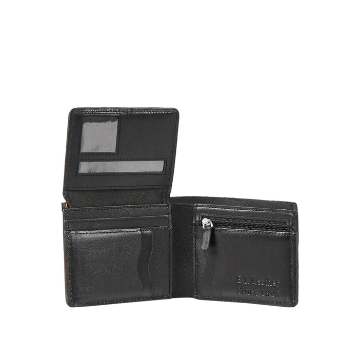 Count W2 Black Leather Bi-Fold Wallet