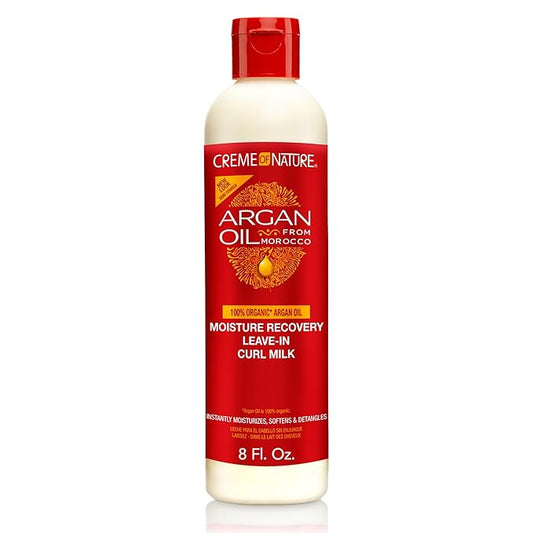 Creme of Nature Argan Oil Moisture Recovery Leave in Curl Milk 8oz