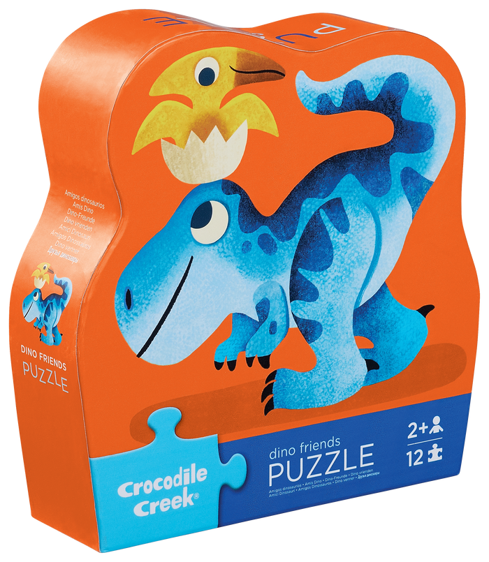 Crocodile Creek: 12-Piece Mini Puzzle - Dino Friends