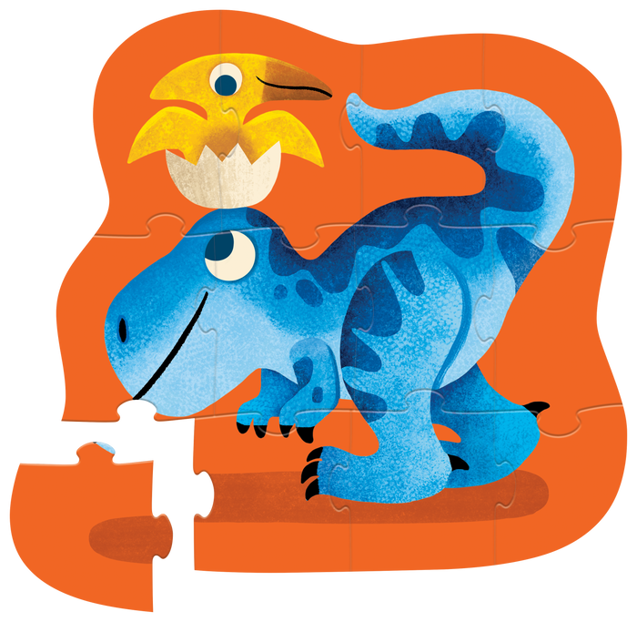Crocodile Creek: 12-Piece Mini Puzzle - Dino Friends