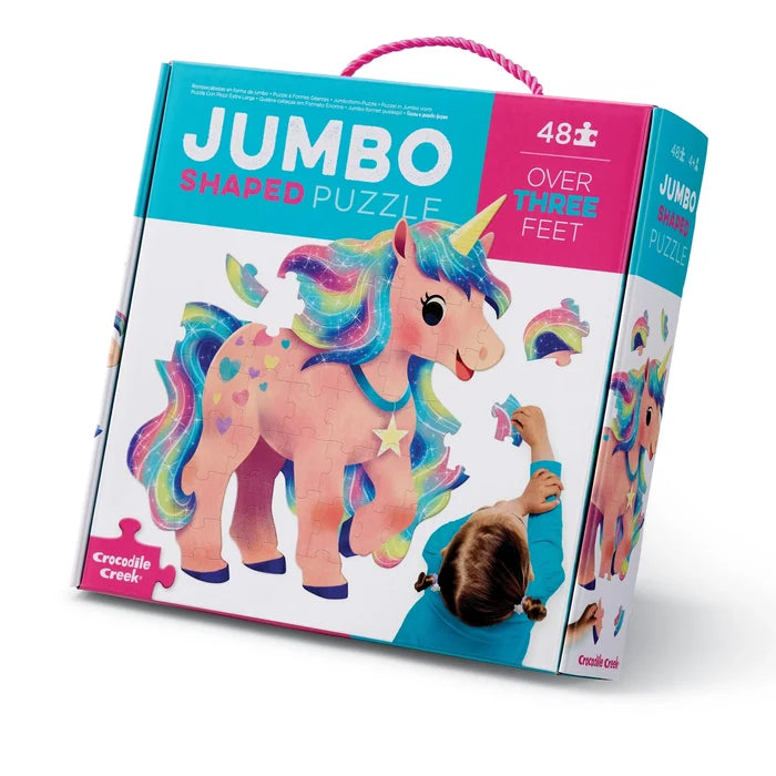Crocodile Creek: 48-pc Jumbo Shaped Puzzle Unicorn