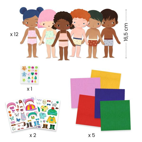 Djeco: Soft Felt Dress-Up Set