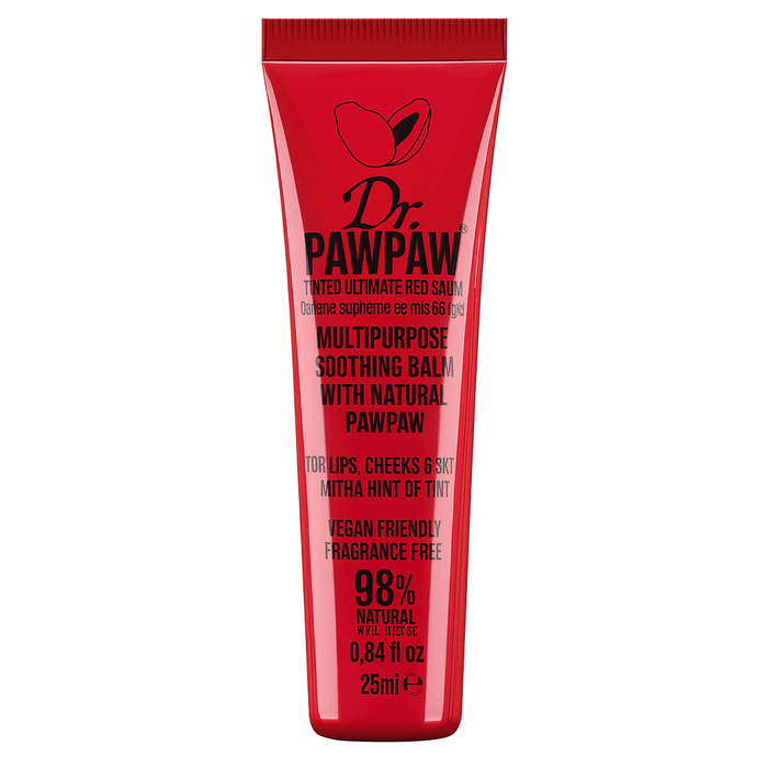 Dr. PawPaw Tinted Ultimate Red Multi-Purpose Balm - 25ml, Lip Balms