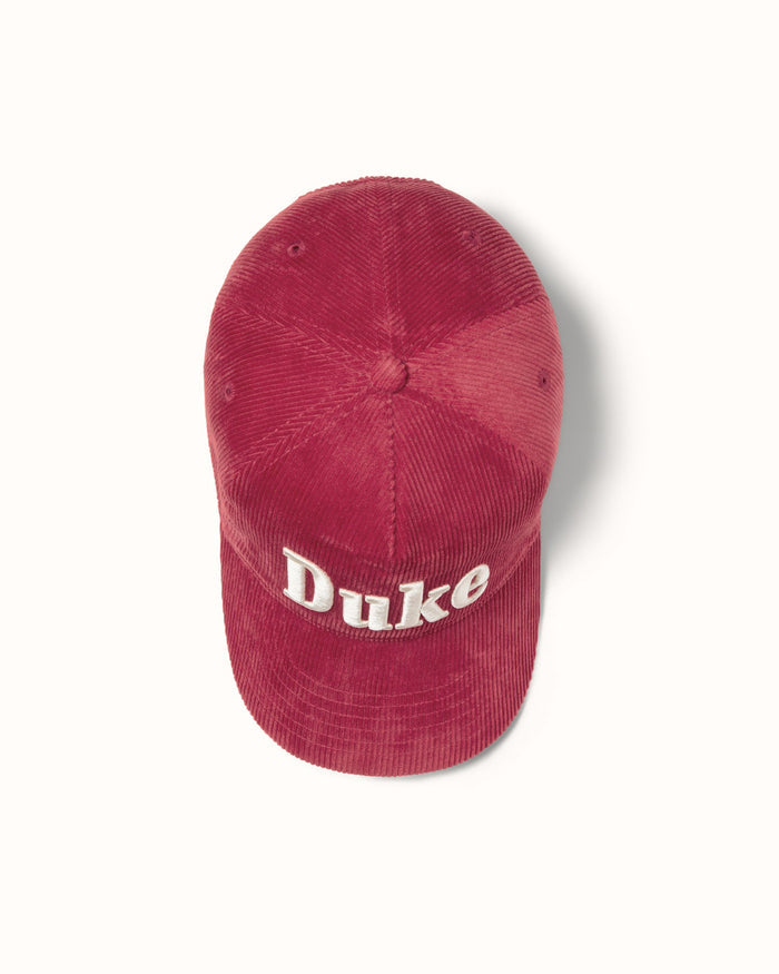 Duke Red Corduroy Cap