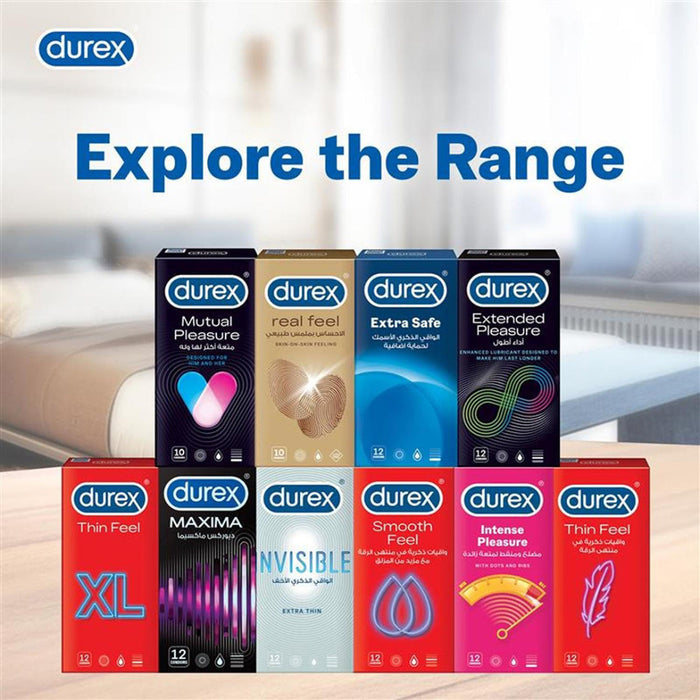 Durex Fetherlite Feel Thin Condoms – Pack of 12, Condoms