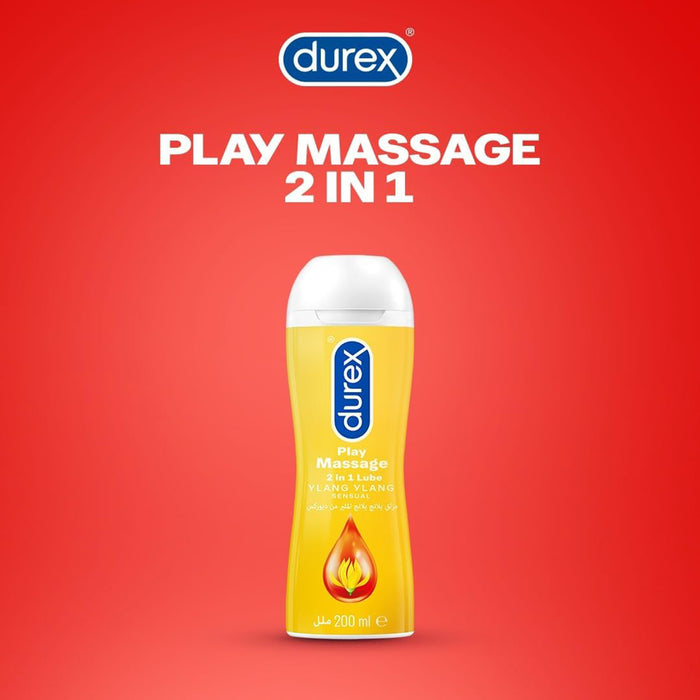 Durex Play Sensual Massage 2in1 Ylang Ylang Gel - 200ml, Personal Lubricants