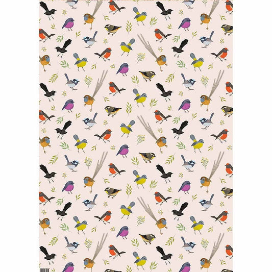 Earth Greetings Wrapping Paper - Little Birdies