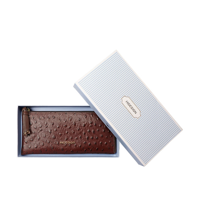 Ee Mackenziew1-M Brown Leather Zip Around Wallet