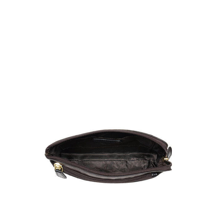 Ee Paola W1-M Brown Leather Clutch Wallet