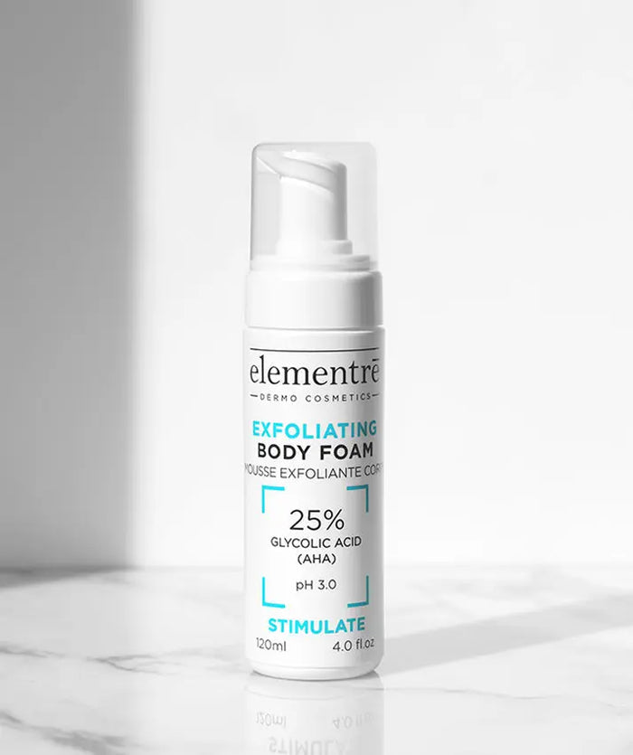 Elementre 25% Glycolic Acid Exfoliating Body Foam elementre