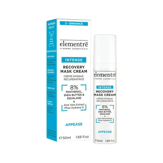 Elementre 8% Panthenol, Shea Butter & Squalane Recovery Mask Cream elementre