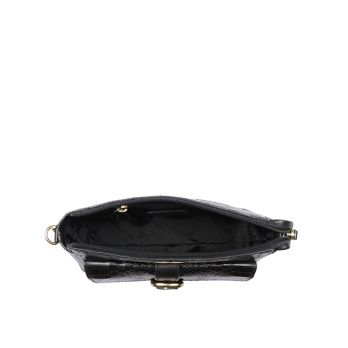 Eliza 03 Sb Black Leather Sling Bag