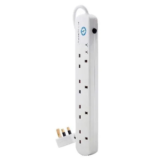 Ellington 4 Way Surge Extension - White - Office R Us Lagos