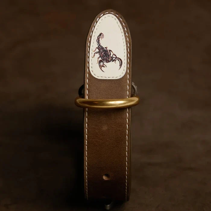 Ellis Chestnut Scorpion Belt