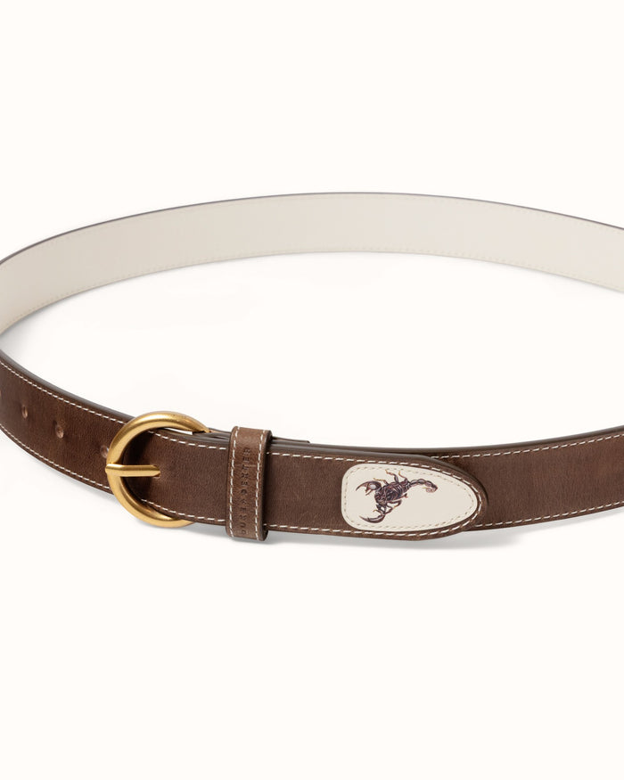 Ellis Chestnut Scorpion Belt