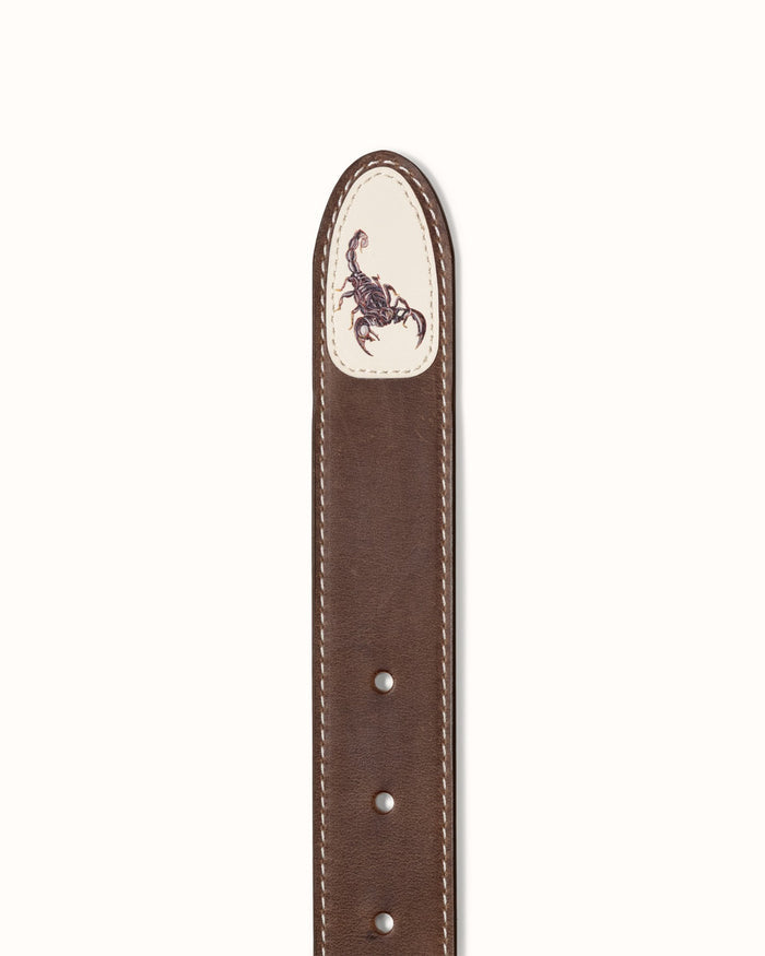 Ellis Chestnut Scorpion Belt
