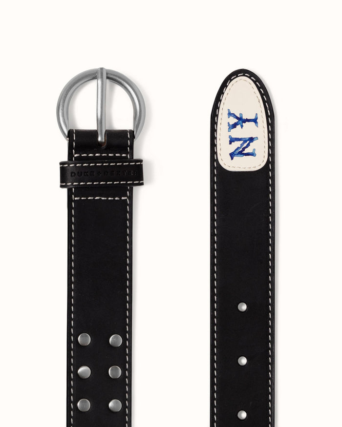 Ellis Silver Studded NY Belt