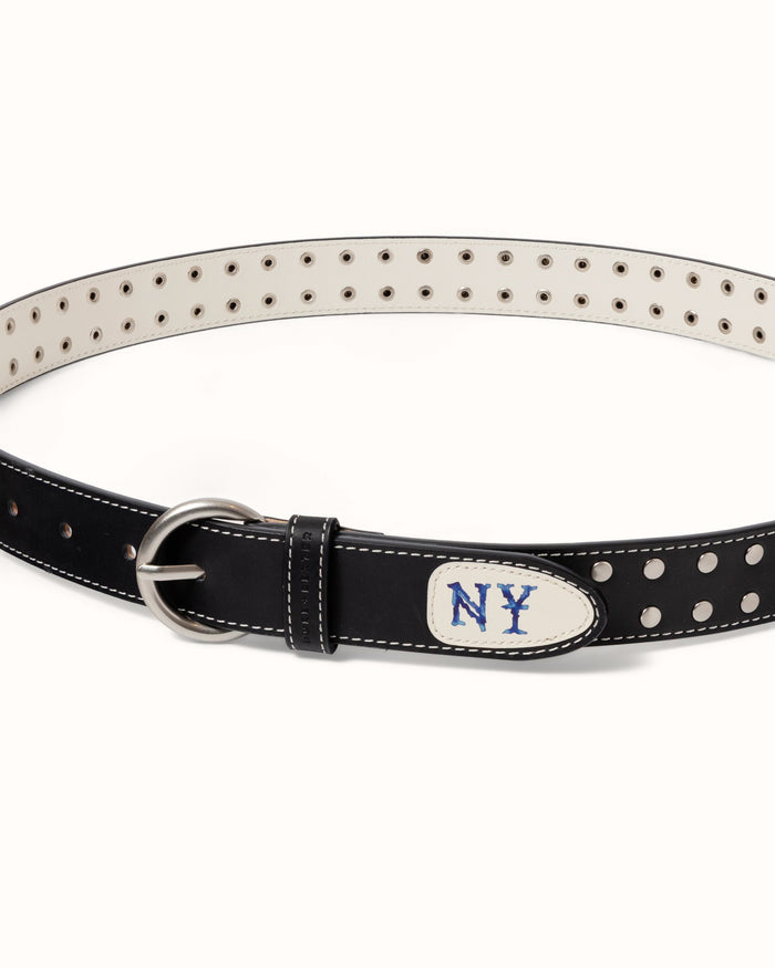 Ellis Silver Studded NY Belt