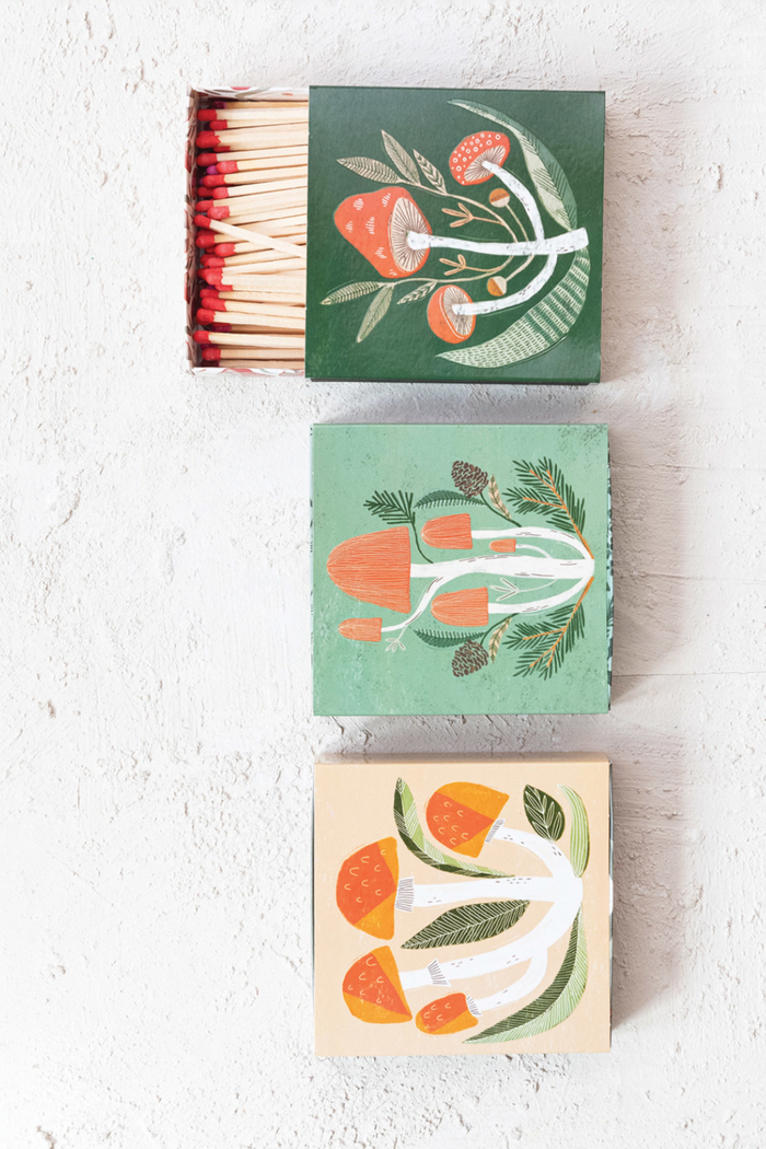 Creative-Co-Op-Enchanted-Mushroom-Boxed-Safety-Matches