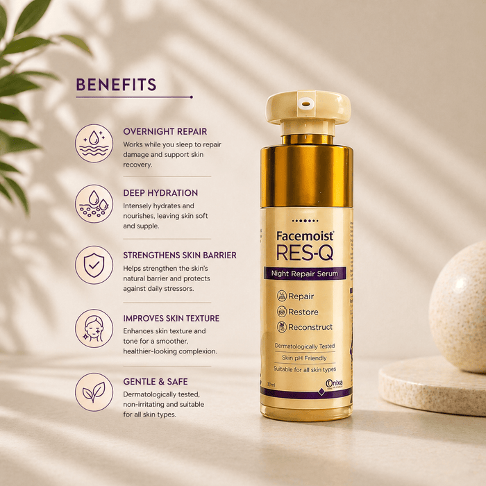 Facemoist RES - Q Night Repair Serum - Cosmosentials