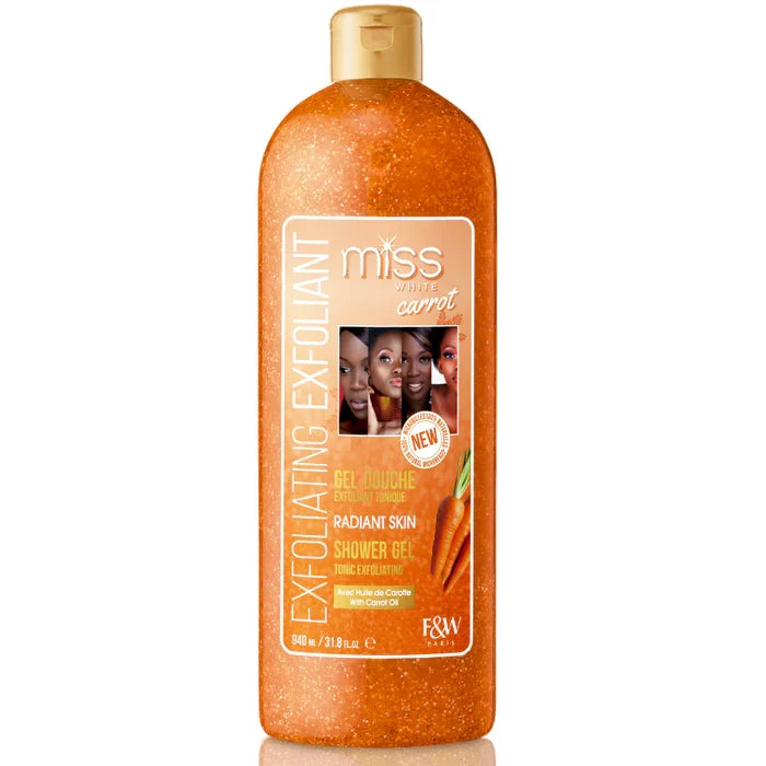 Fair and White Miss White Carrot Exfoliating Shower Gel 940ml