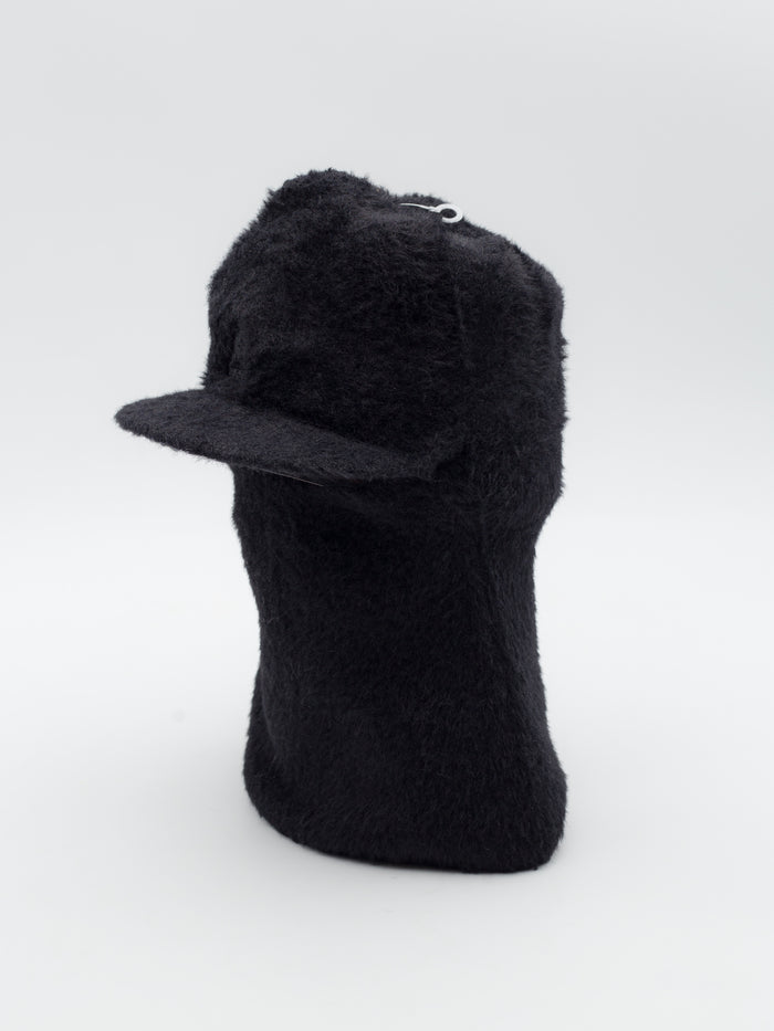 Faux Fur Balaclava Black