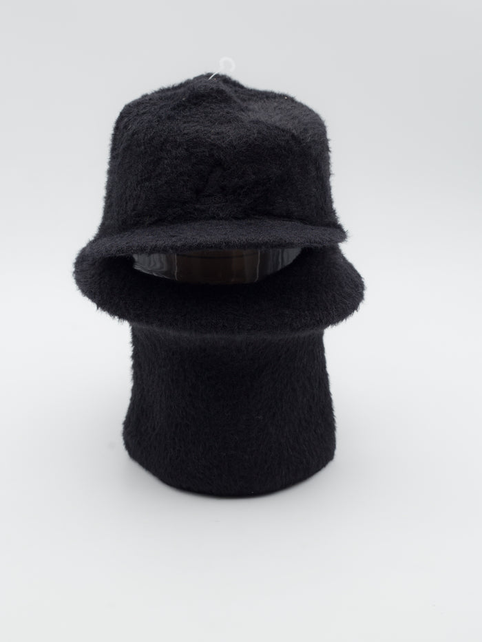 Faux Fur Balaclava Black