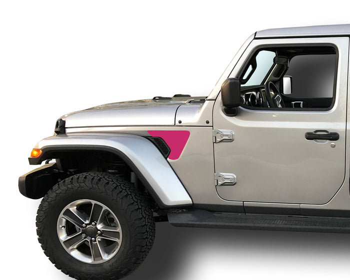 Fender Vent Inlays Fits: 2018 & up Jeep Wrangler JL JT Sport Moab Rubicon 0263