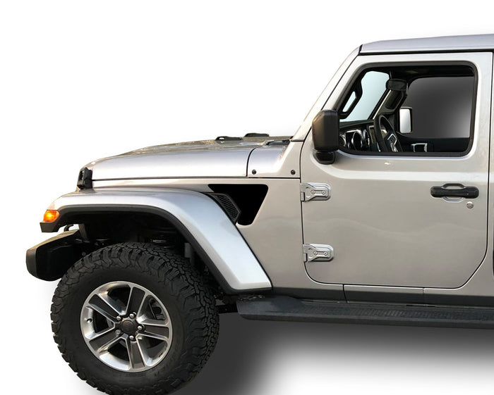 Fender Vent Inlays Fits: 2018 & up Jeep Wrangler JL JT Sport Moab Rubicon 0263